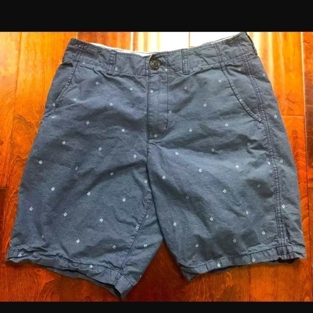 Men's AMERICAN EAGLE classic Flat Front Blue With Design Size 30